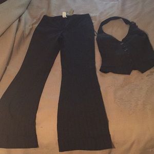 2 piece Cashé pants set with matching halter